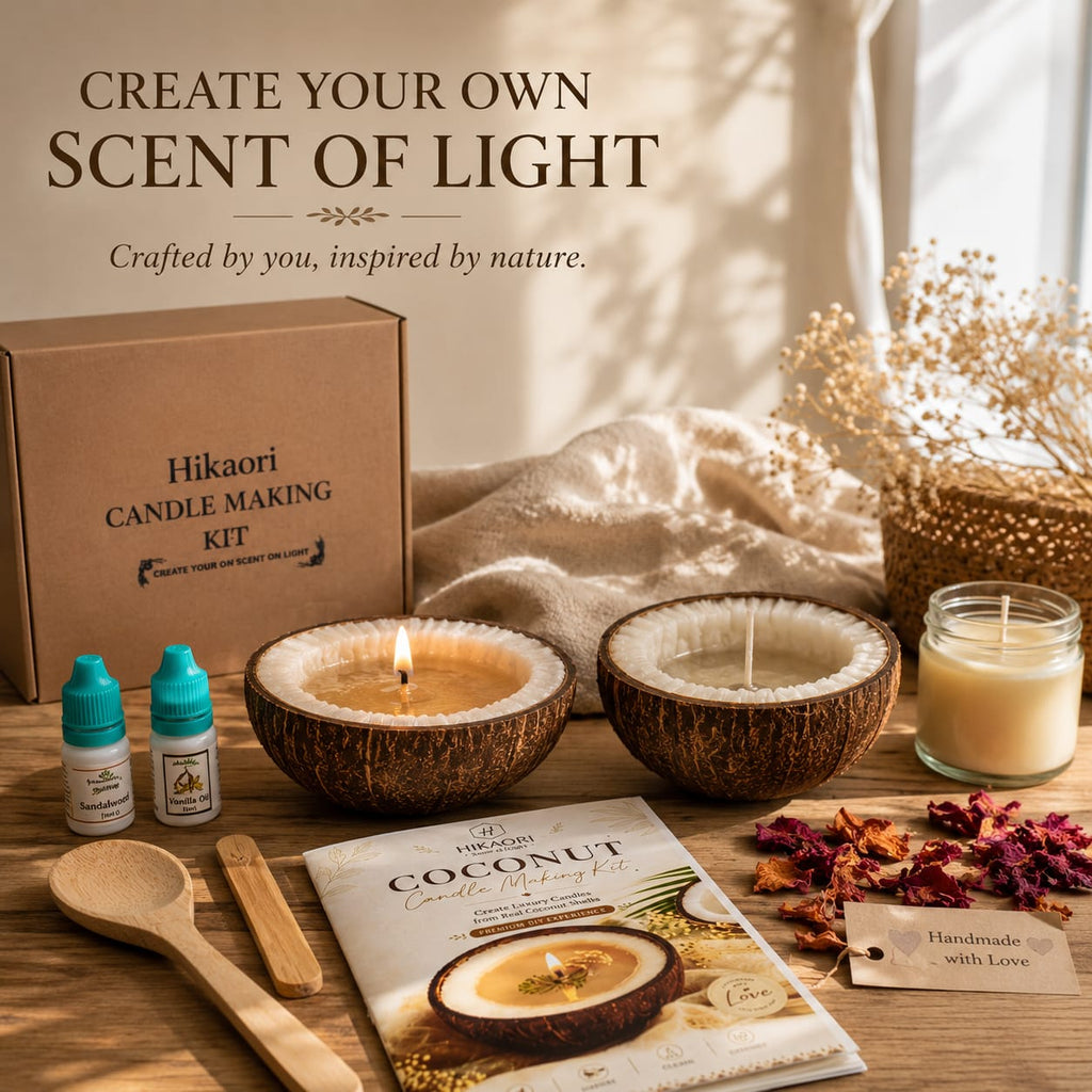 Eco Coconut Shell DIY Candle Kit