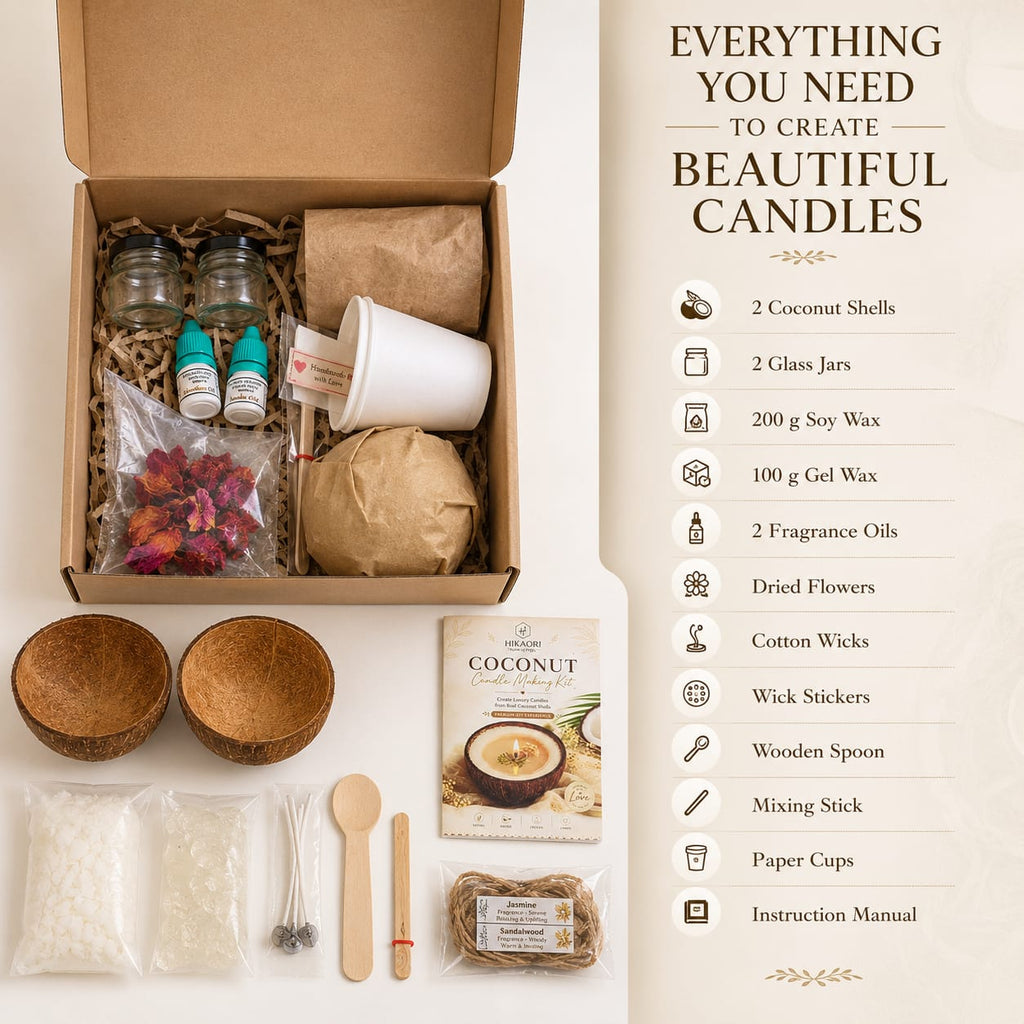 Eco Coconut Shell DIY Candle Kit
